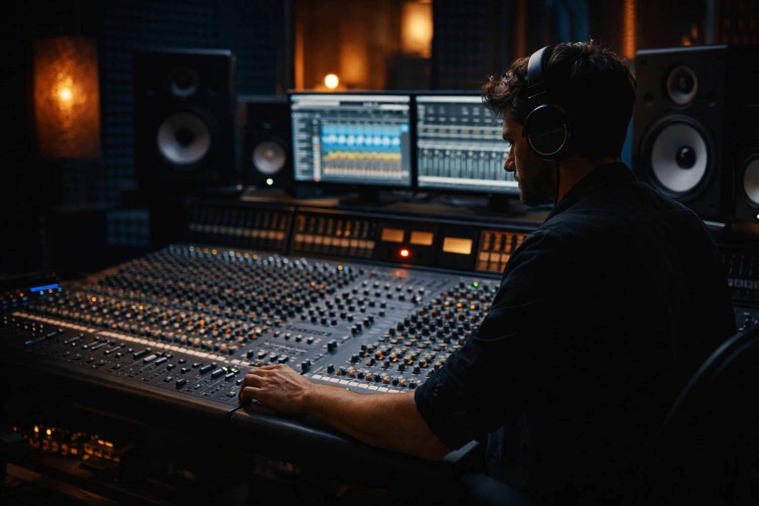 Artist in the studio